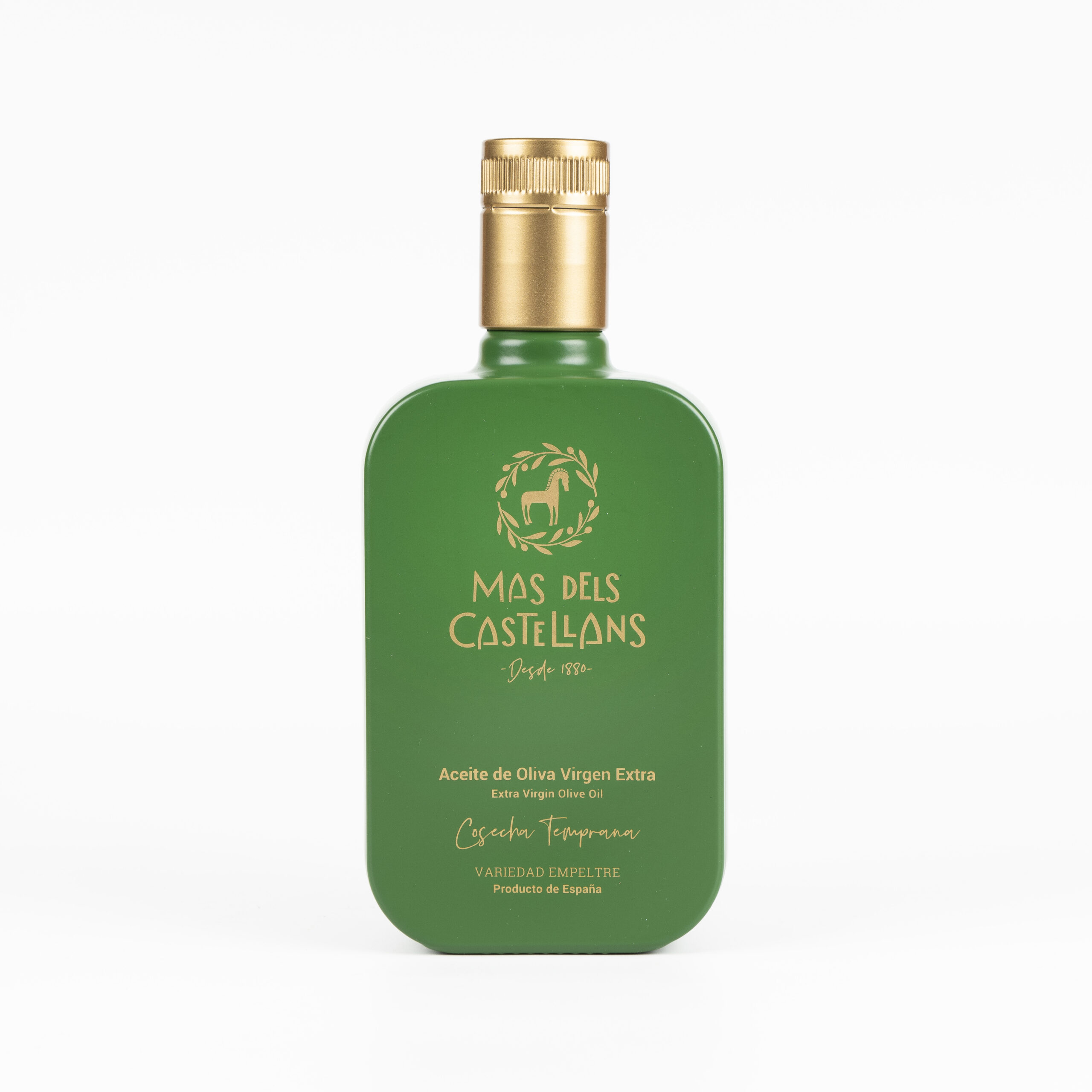 AOVE Mas dels Castellans Empeltre Cosecha Temprana Extracción en frío premium Calaceite Madrid Cosechas Tempranas