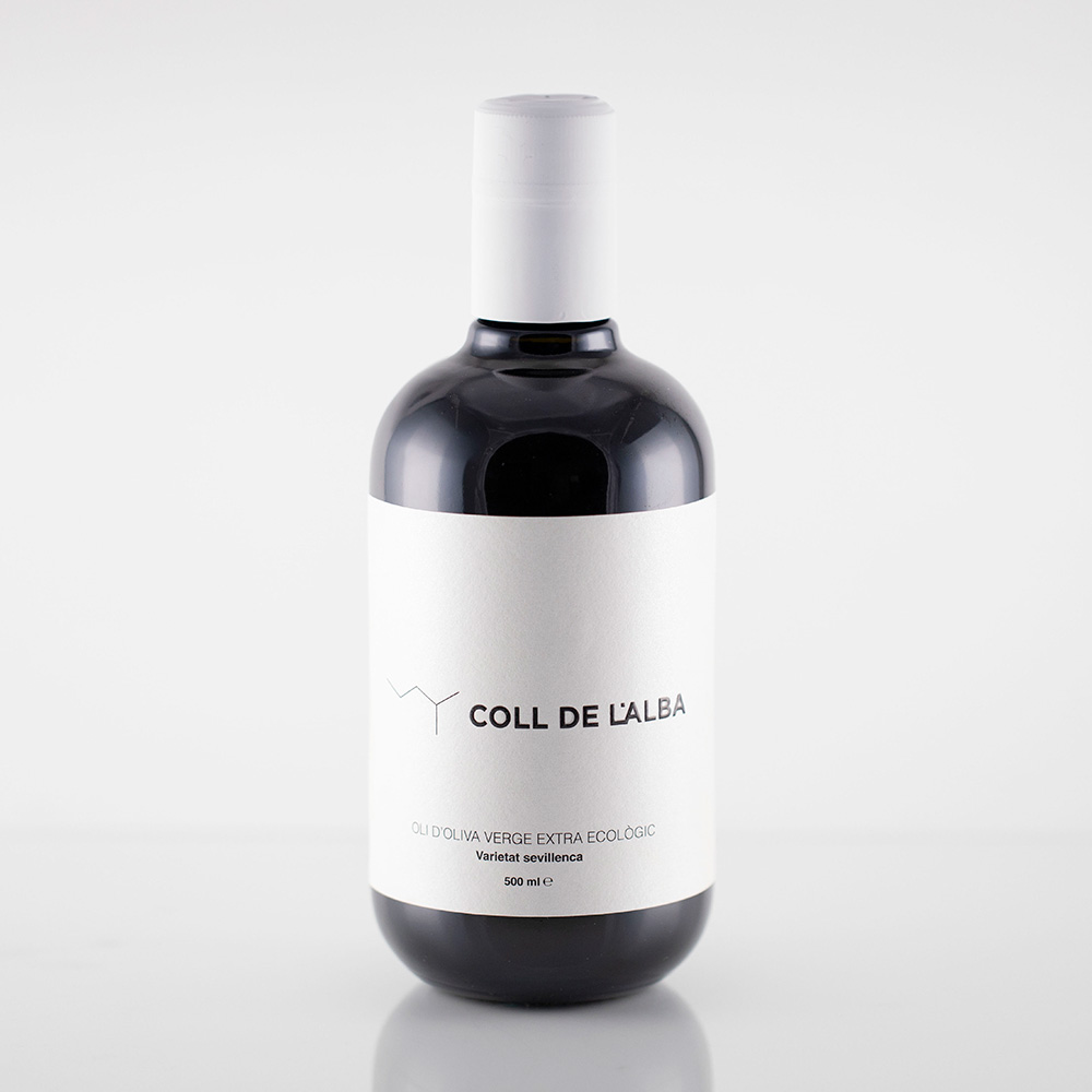 Aceite de Oliva Virgen Extra AOVE Extracción en frío Coll de l'Alba Sevillenca Eco El Perelló Tarragona Madrid Cosechas Tempranas
