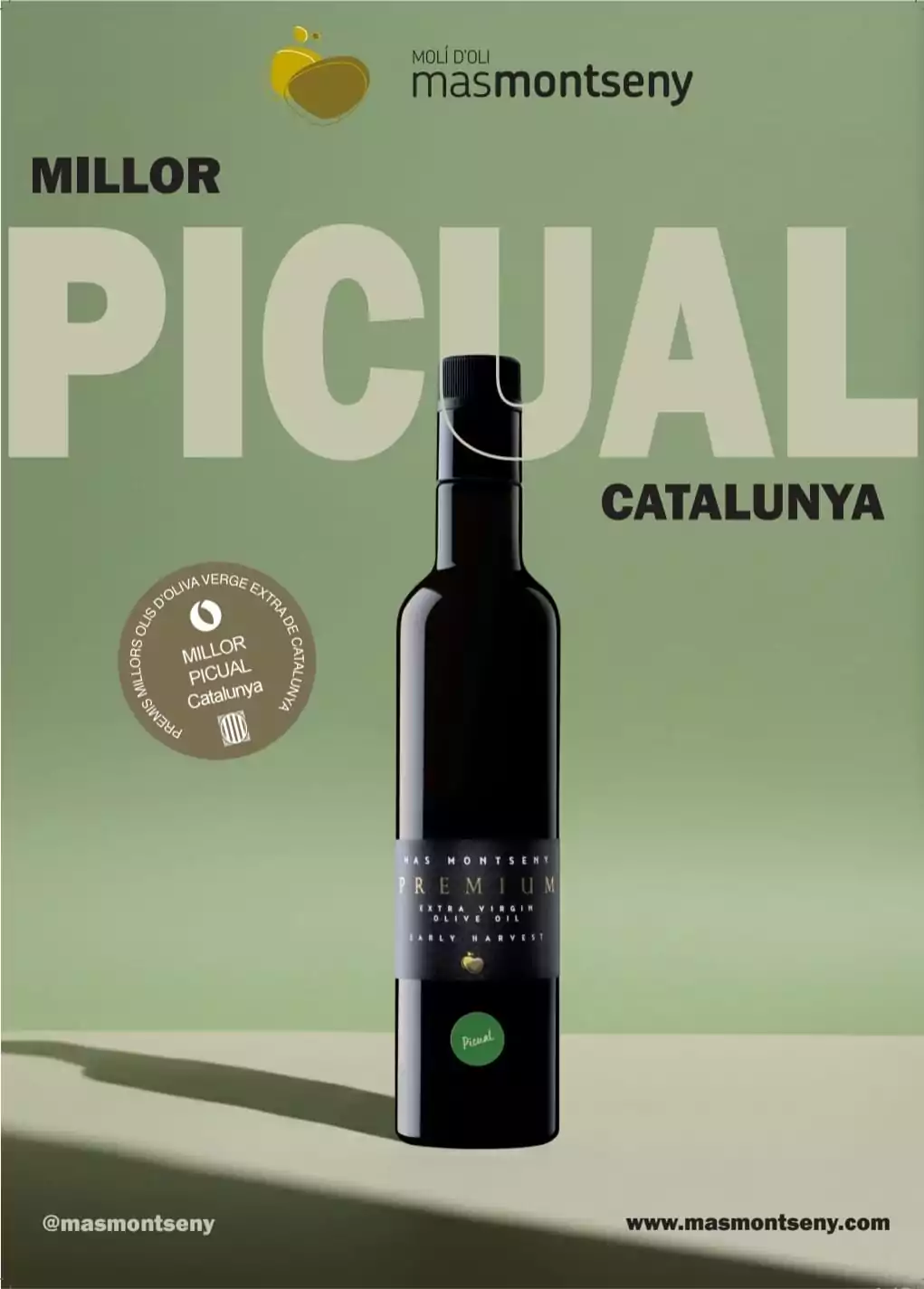 Oliba Olio Birjin Estra Picual Eko 0,50L MAS MONTSENY